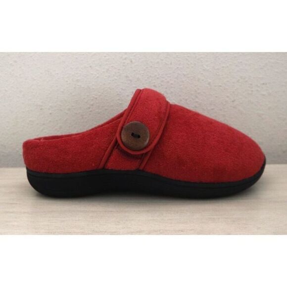 Glolily WMN's Sz 6M Red Mia Faux Shearling Lined Indoor/Outdoor Comfy Slippers - Picture 5 of 16